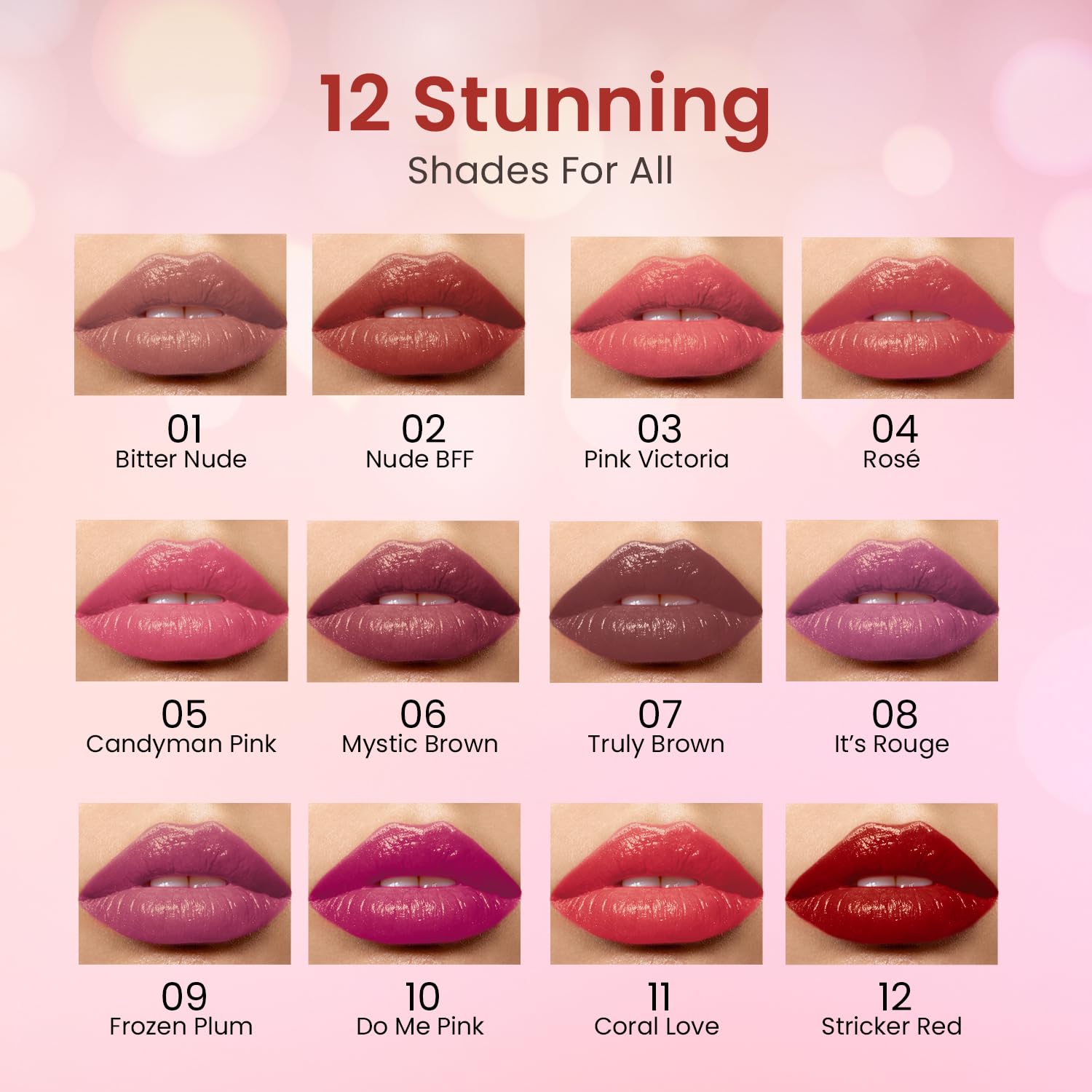 Swiss Beauty My Shine Creamy Lipstick with Vitamin E | Long Lasting Lipstick with Shiny finish | Shade- Pink Victoria, 1.5gm