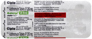 Azicip 250 mg – 6 Tablets for Bacterial infections