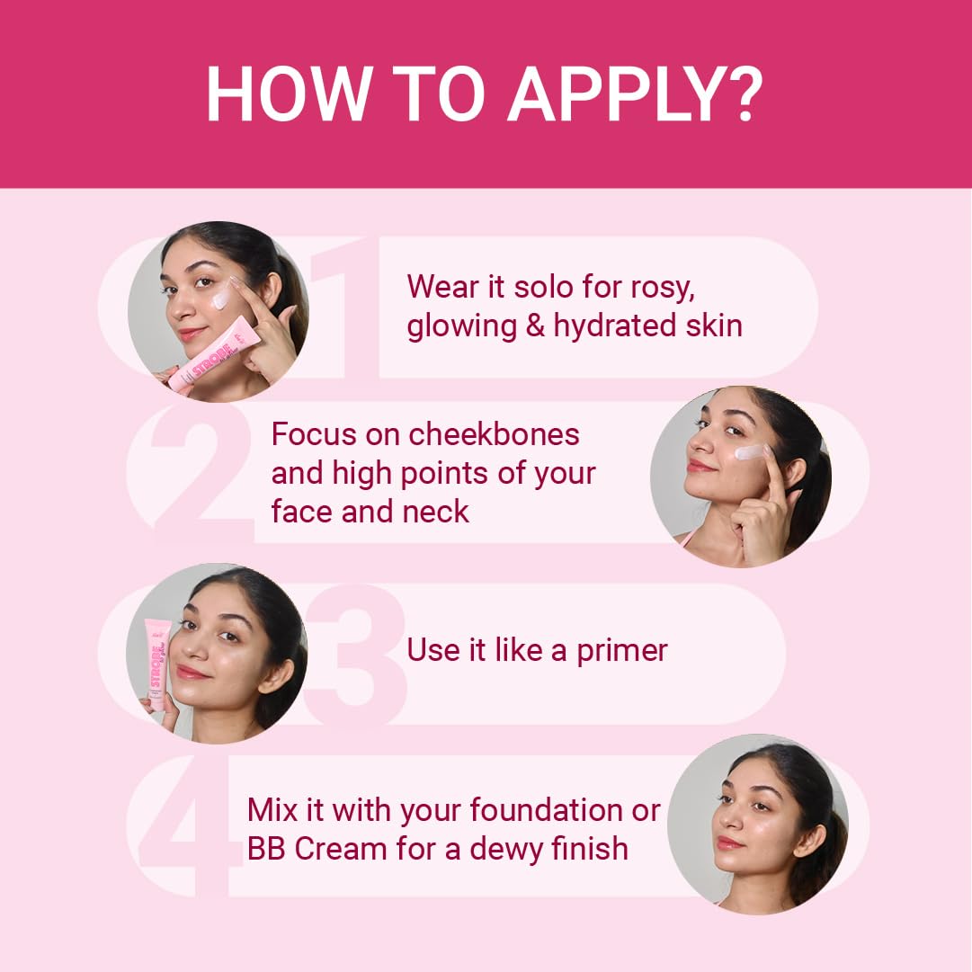 Iba Strobe to Glow Illuminating Primer + Moisturizer, 25gm