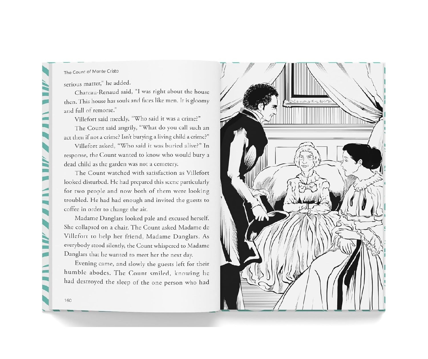 The Count of Monte Cristo : Illustrated Abridged Children Classics English Novel with Review Questions Hardcover  Book