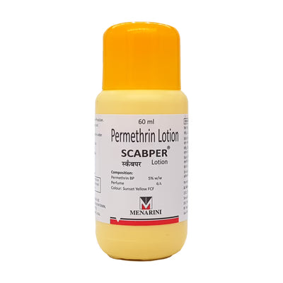 Scabper Lotion (60ml) For Scabies, Skin Disease, Pediculosis (Lice)