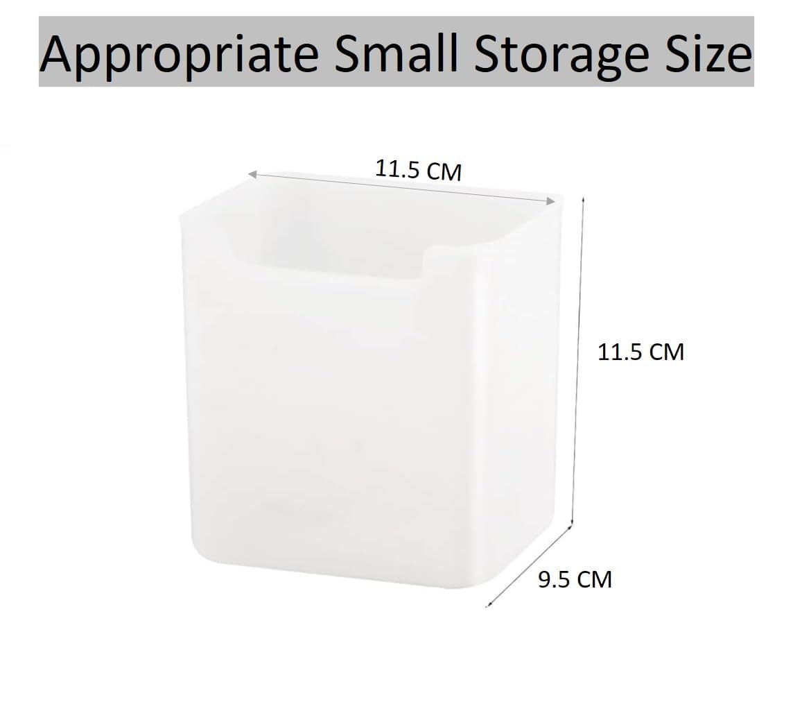 Fridge Door Storage Containers Set of 6 | Vertical Kitchen Organizer Bins for Fruits, Vegetables & Snacks | Deep Space Saving Refrigerator Shelf Boxes | Frosted Clear Plastic