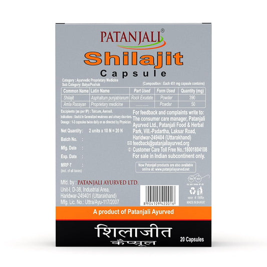 Patanjali Ayurveda Shilajit Capsule