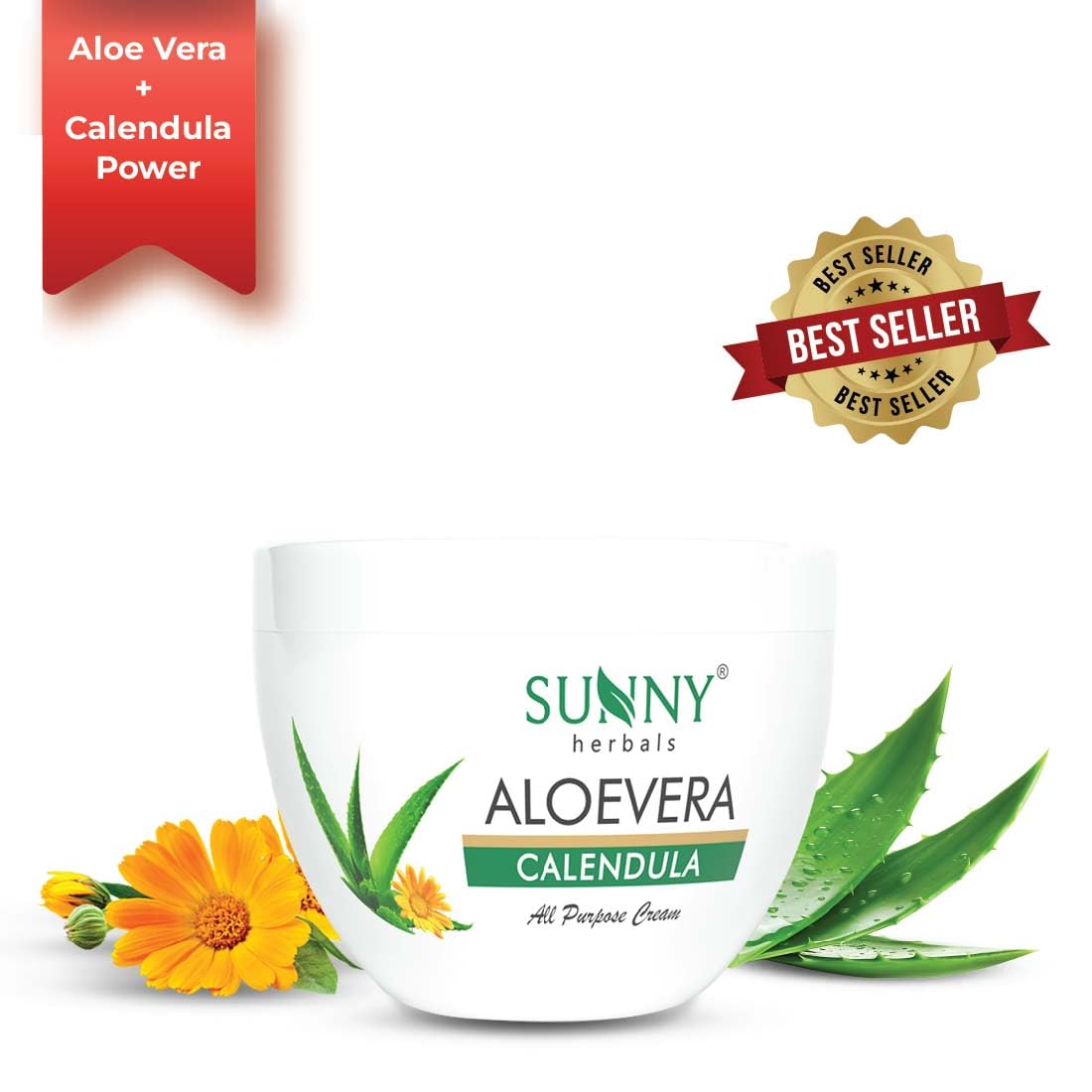 Bakson's Sunny Aloe Vera Calendula Cream - 125 gm - Pack of 1