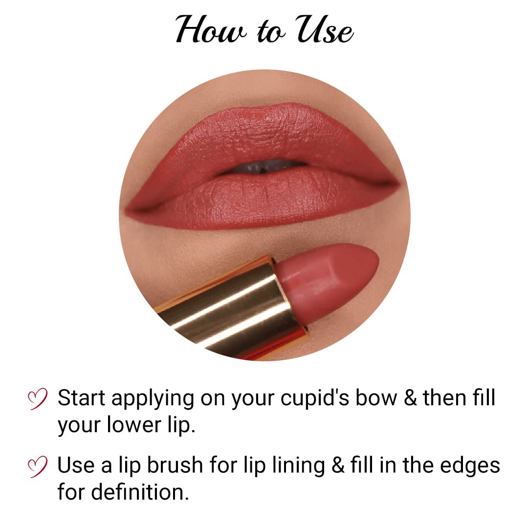 Iba Long Stay Matte Lipstick for Women- M17 Apricot Blush, 4g