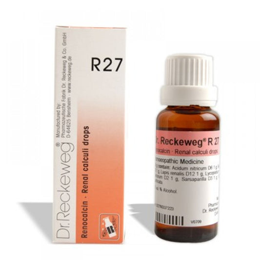 Dr. Reckeweg R27 Renocalcin Renal calculi Drops – 22ml for kidney functions urinary system