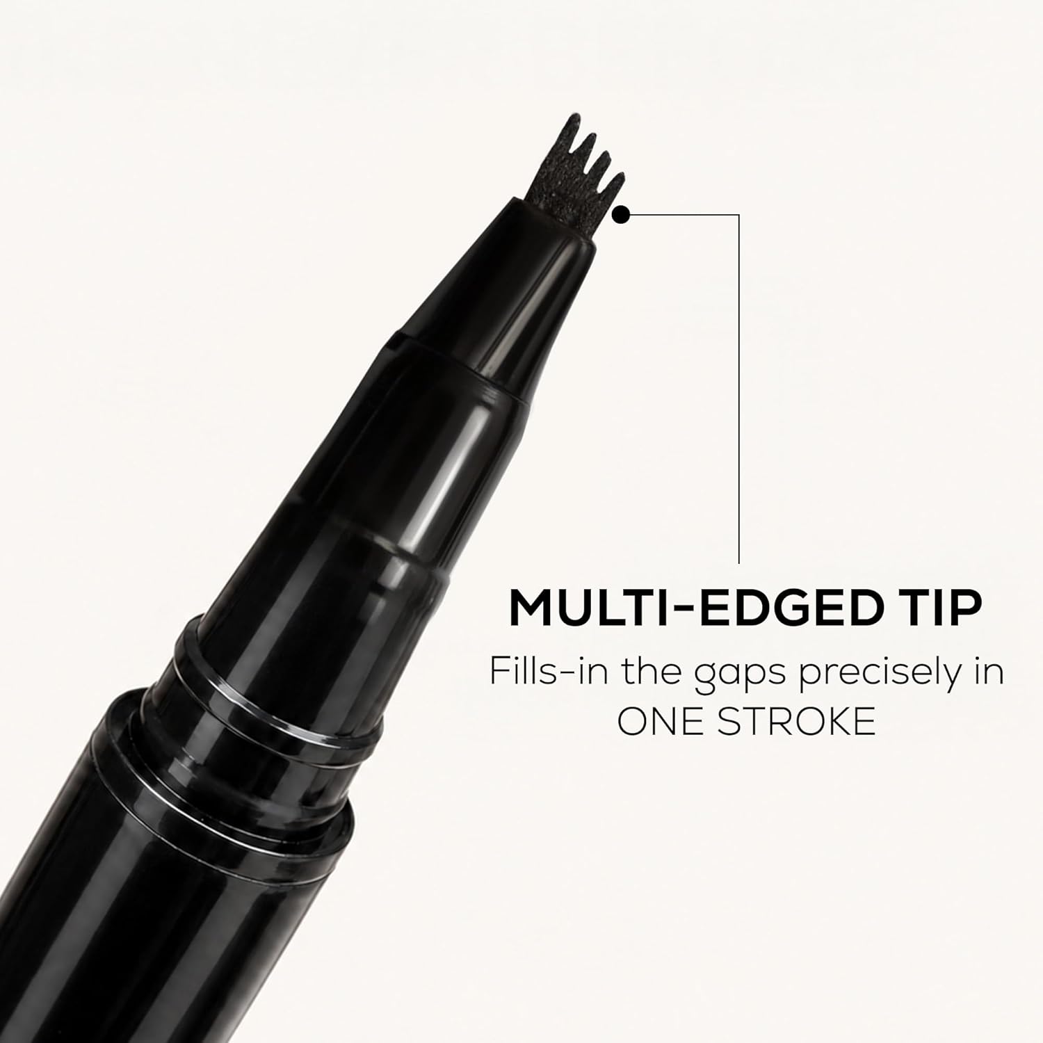 RENEE Browfill Eyebrow Pen - Black | Waterproof & Smudge-Proof | One Swipe Application | Micro Precision | Natural & Long-Lasting Finish | For Denser & Fuller Eyebrows | Easy to Use | Cruelty-Free