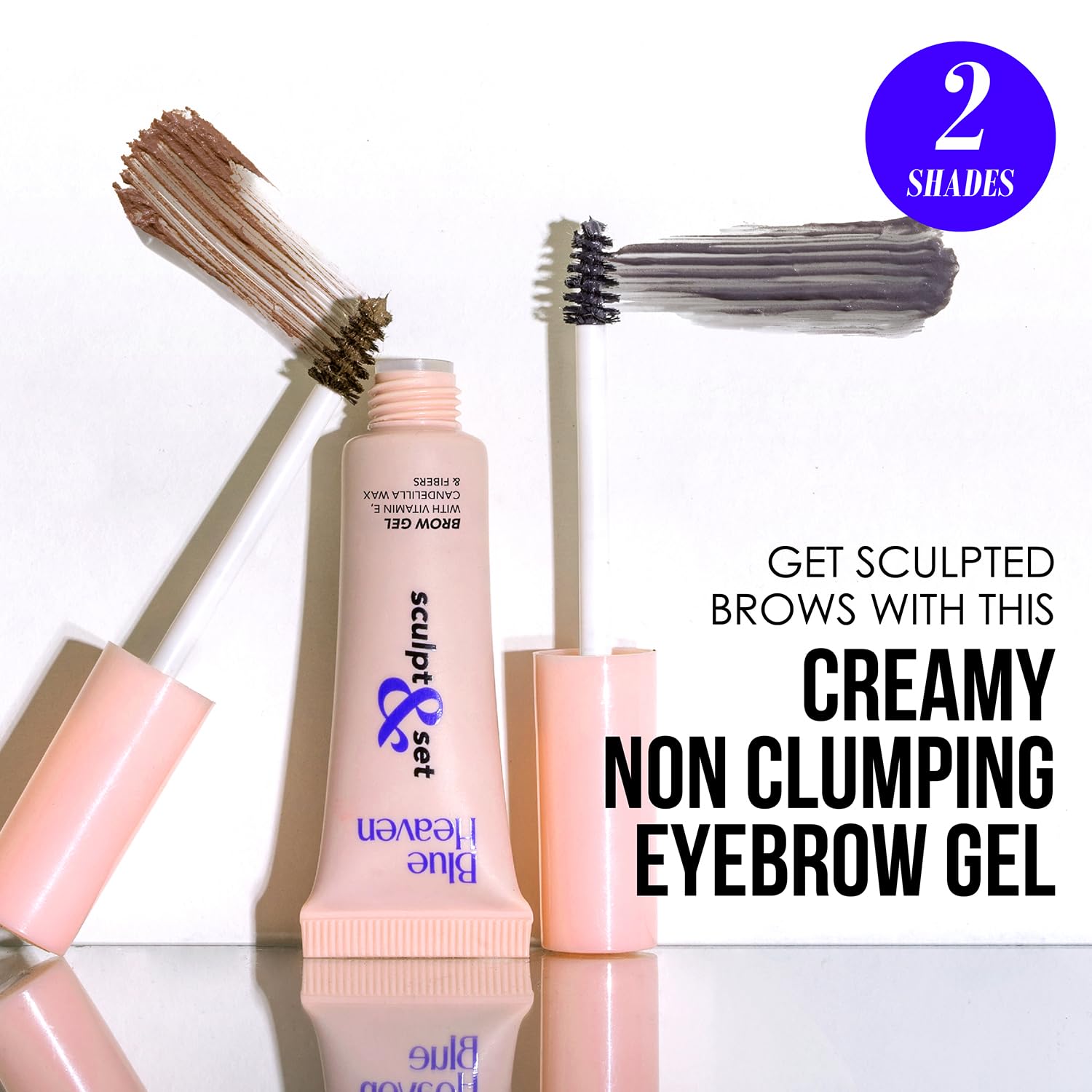 Blue Heaven Sculpt & Set, Eyebrow Gel with Applicator, Brown, 8gm