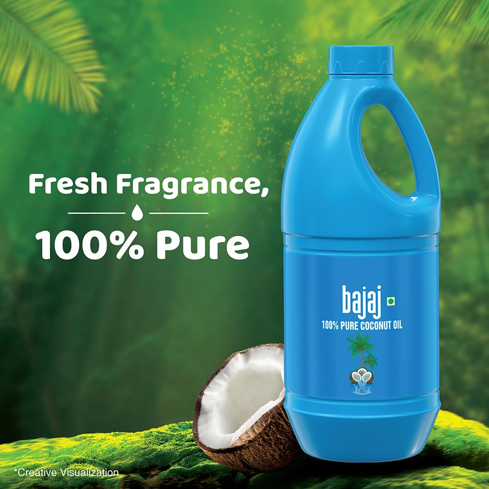 Bajaj 100% Pure Coconut Oil 900ml