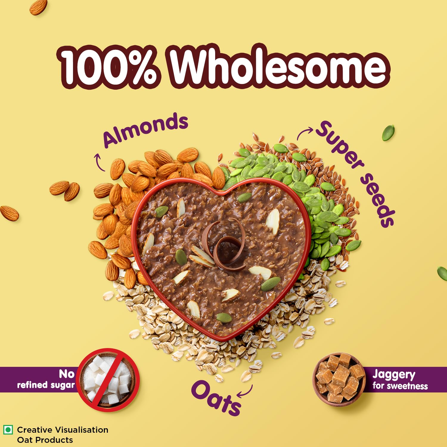 Saffola 25g High Protein Oats | 14g High Fibre | 1kg | Chocolate flavour | No Refined Sugar |