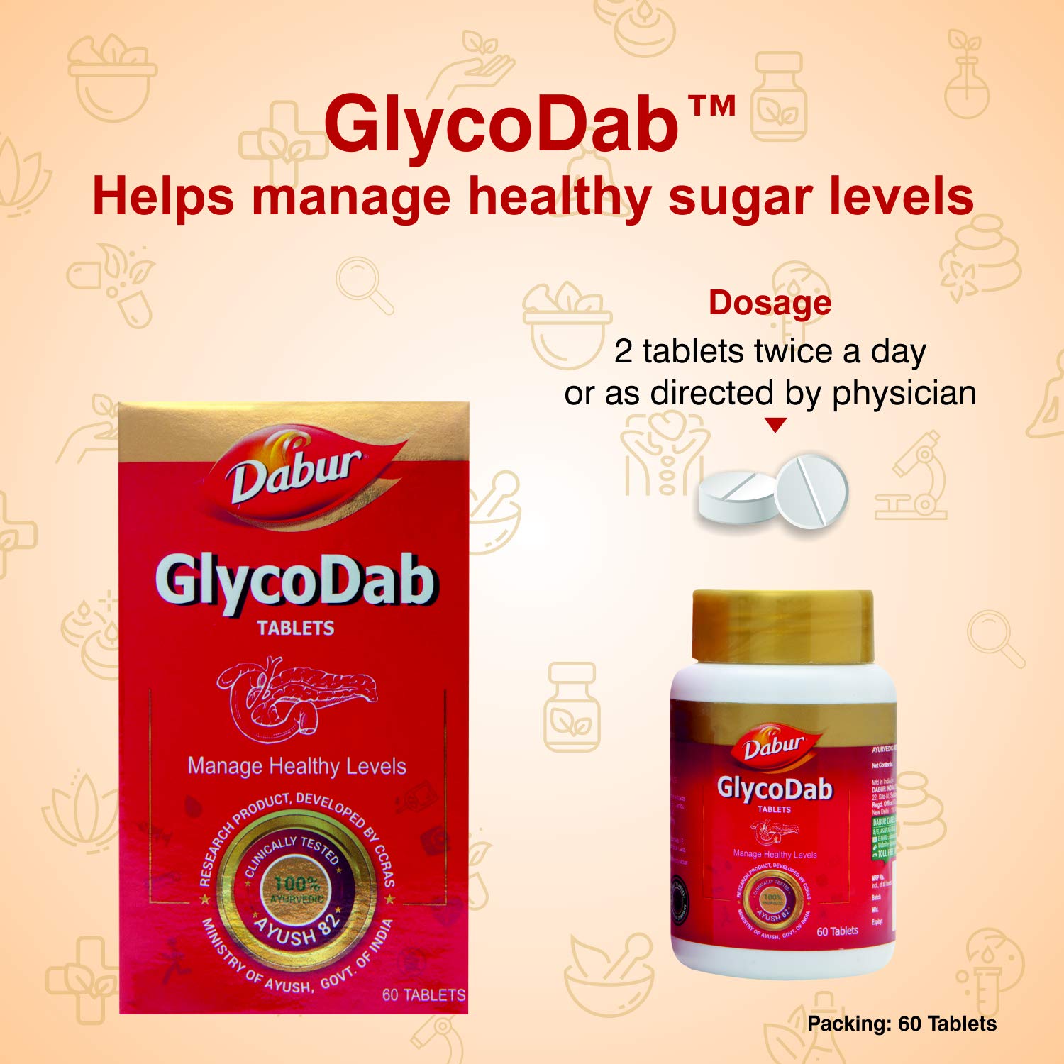 Dabur Ayurvedic GlycoDab (60tab)