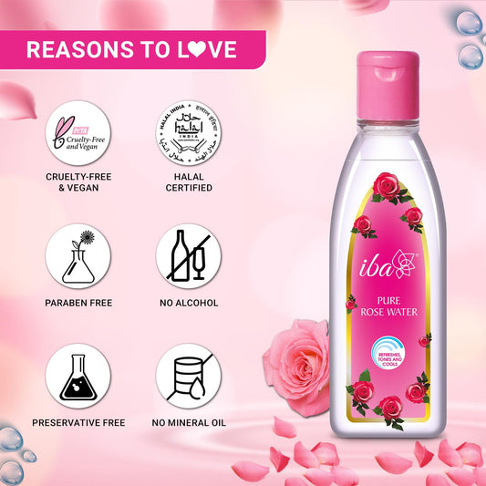 Iba Pure Rose Water, 105 Ml (Pack of 2)