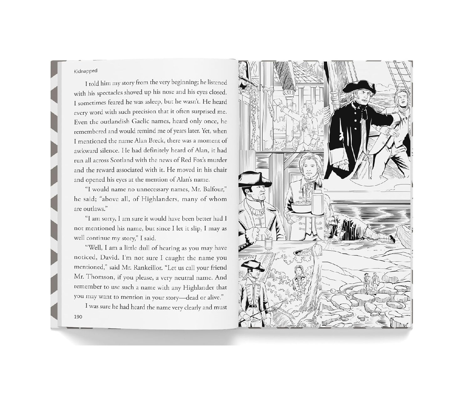 Kidnapped for Kids : Illustrated Abridged Children Classic English Novel with Review Questions Hardcover Book