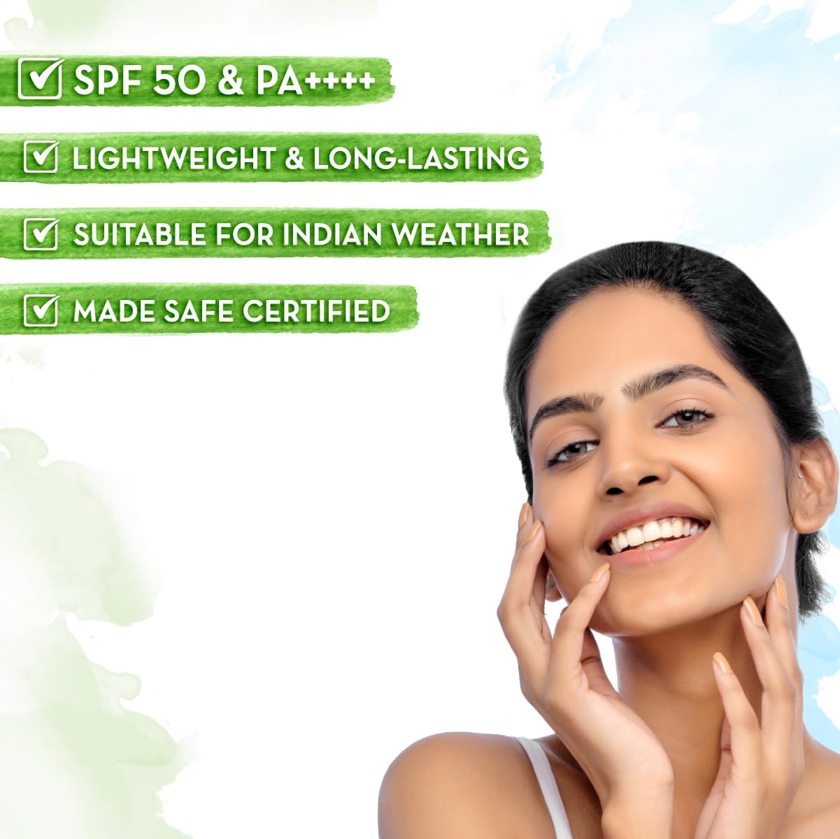 Mamaearth’s Ultra Light Natural Sunscreen Lotion SPF 50 PA+++ For Indian Skin, With Turmeric & Carrot Seed, 80ml