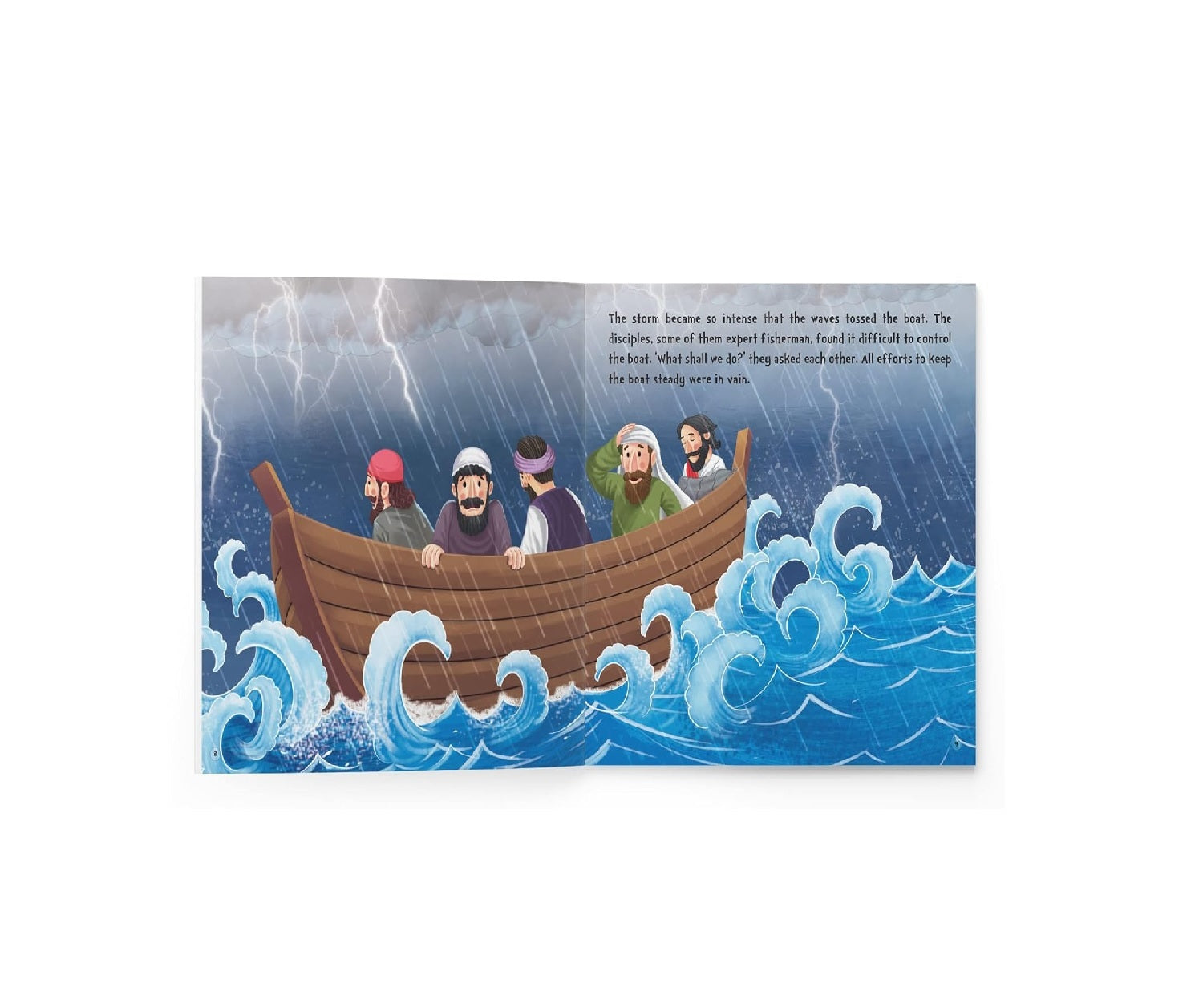 My First Illustrated Bible Story: Jesus Calms the Storm Paperback Book
