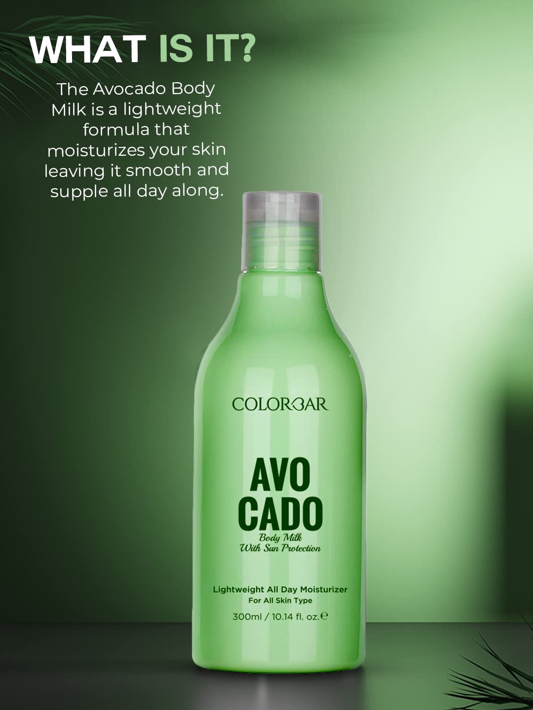 Colorbar Avocado Body Milk, 300 ml | Hydrate Skin | Lightweight Formula
