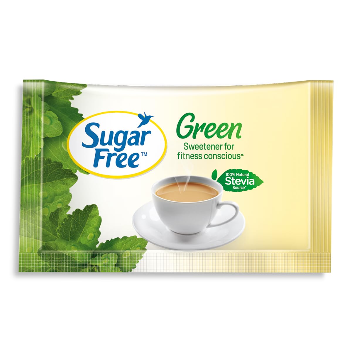 Sugar Free Green Stevia, 100 Sachet |100% Plant-based Natural Sweetener | 100% Natural Meethi Tulsi (Stevia) leaves| Sweet like Sugar but with zero calories