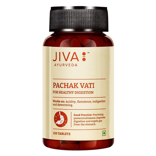 Jiva Digest-All Tablet & Pachak Vati Tablet - 120 Tablet each (Combo Of 2) | Helpful In Indigestion, Bloating & Acidity | 100% Pure & Natural