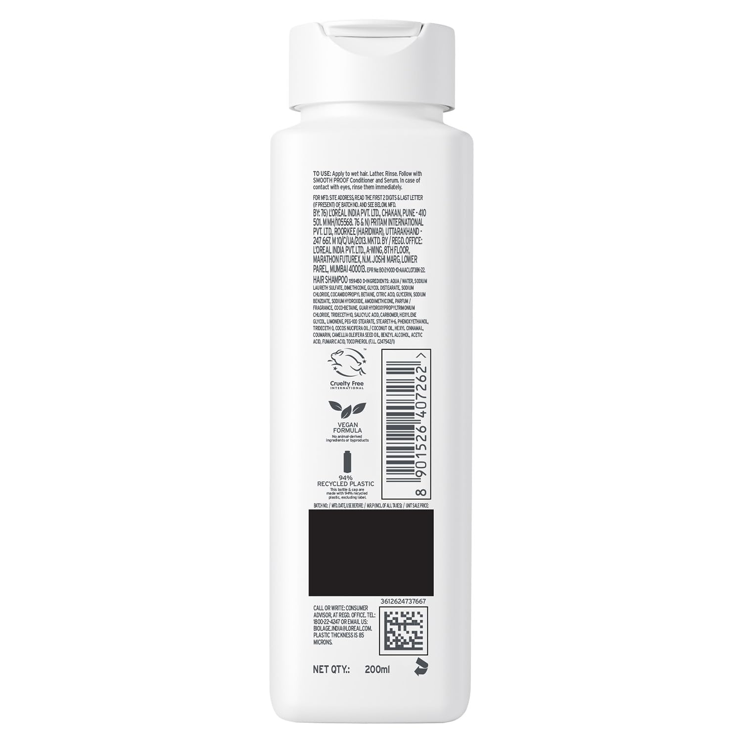 Biolage Smooth Proof Anti-Frizz Shampoo /200ML