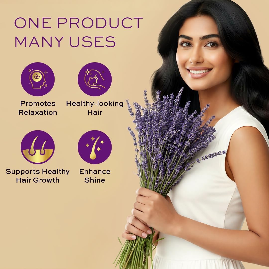 Parachute Advansed Lavender Essential Oil 14ml | 100% Pure | For long & thick hair | Soothing Aroma | Soft & Shiny Hair | Promotes Healthy-Looking Hair