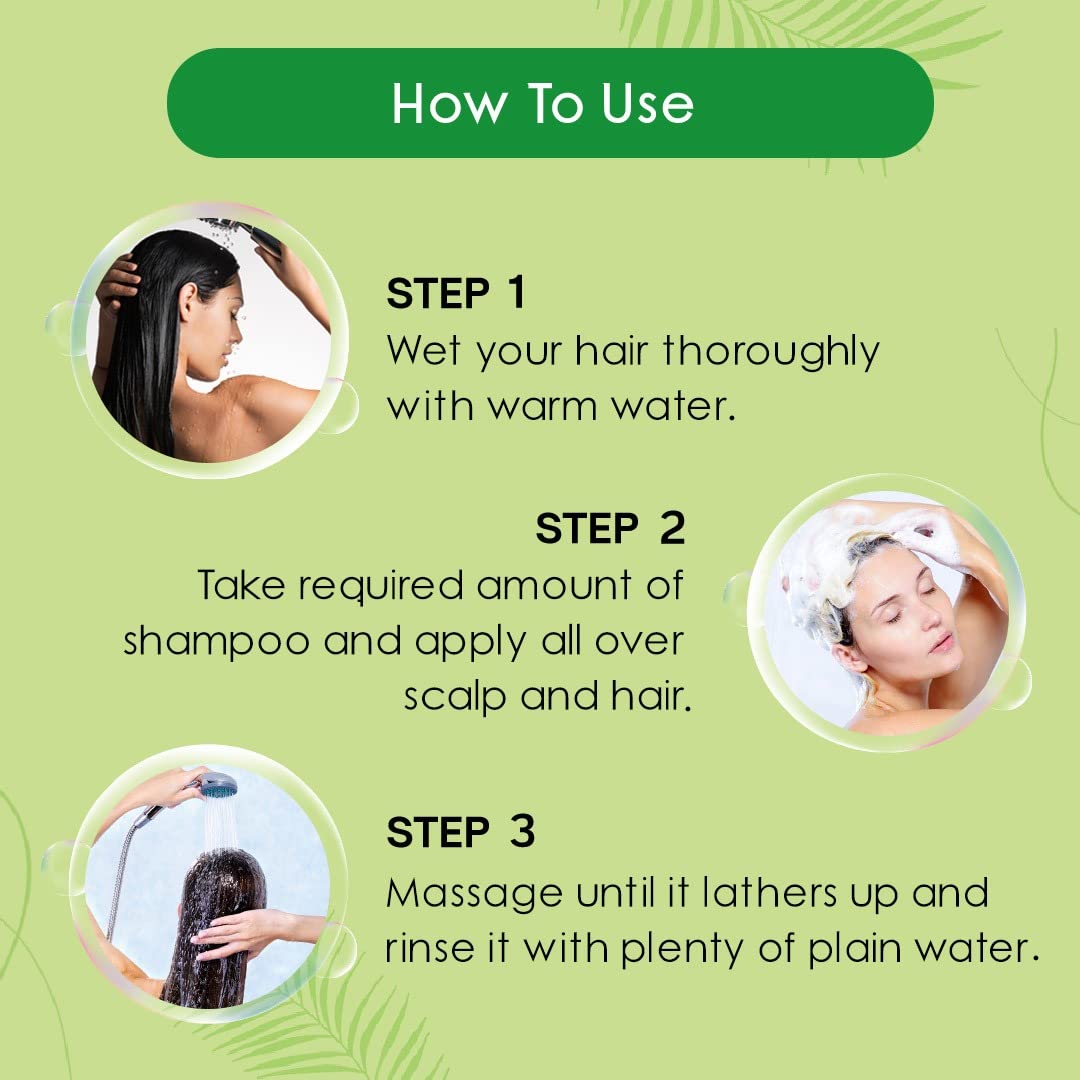 Nyle Naturals Dryness Hydration Shampoo, with Tulsi, Amla and Aloe Vera, Gentle & Soft Shampoo, pH Balanced and Paraben Free, 180ml