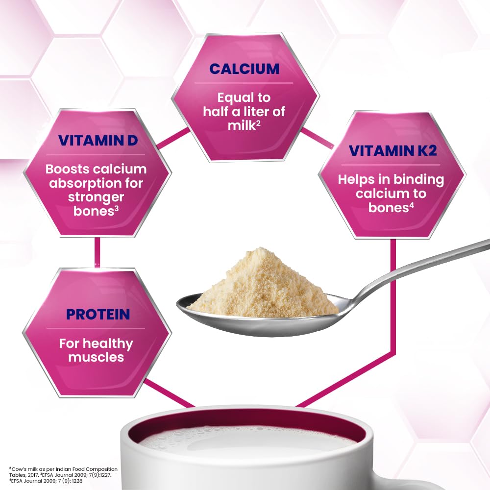 Horlicks Women's Plus Caramel Nutrition Drink 400 g Jar, Nutrition for strong Bones with 100% daily Calcium & Vitamin D - No Added Sugar