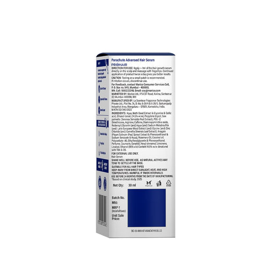 Parachute Advansed 30 days Pro hair Growth Serum | Starts Working From Roots in 14 Days| With Rosemary, Anagain, Redensyl, Kopexil | Reduces Hair fall | Grows New Hair | For Men & Women, 30ml
