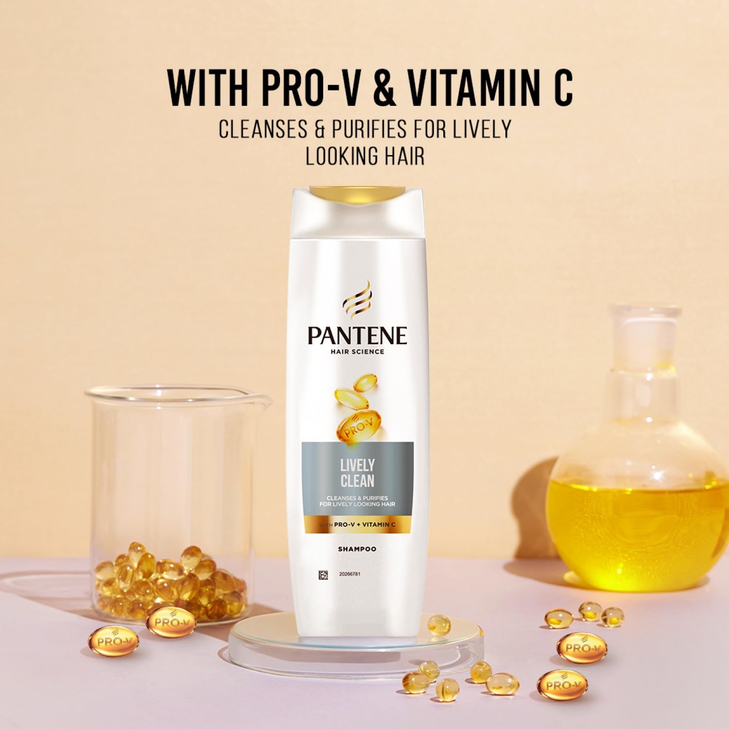 Pantene Advanced Hair Care Solution Lively Clean Shampoo, 400 ml