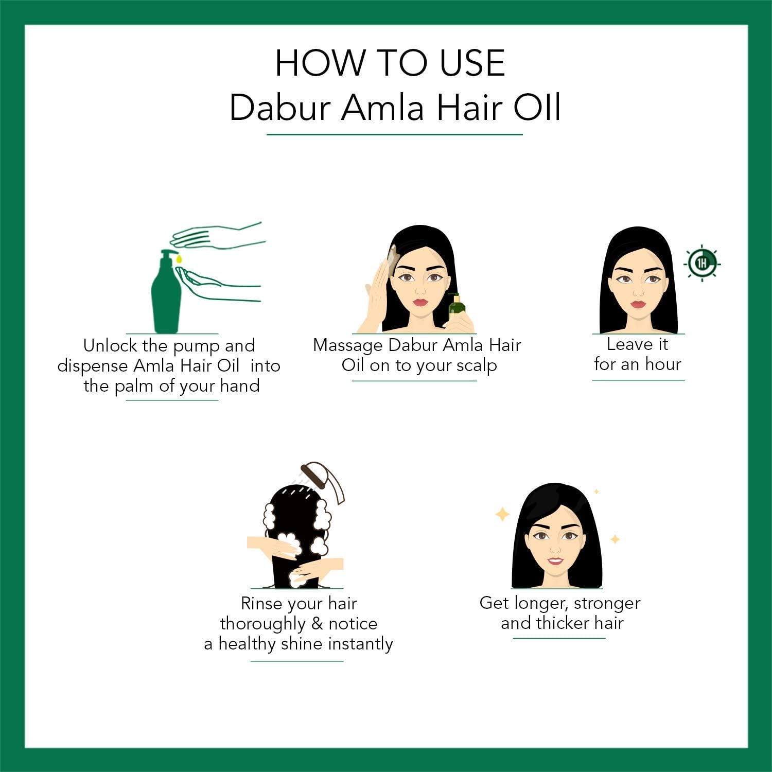 Dabur Amla Hair Oil - for Strong, Long and Thick hair - 550 ml