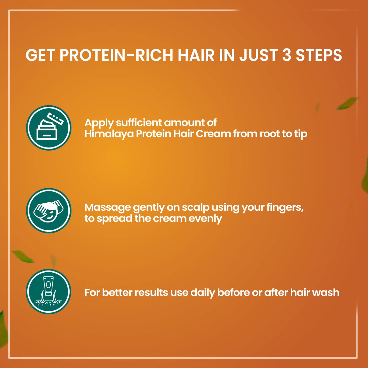 Himalaya Protein Hair Cream | Controls Hair Damage & Improves Hair Conditioning | Non Sticky Oil Replacement Hair Cream| With Chickpea & Amla | For Women & Men | 200ml