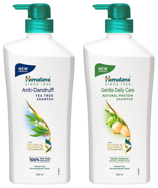 Himalaya Anti Dandruff Shampoo, 700ml And Himalaya Gentle Daily Care Protein Shampoo, 700ml
