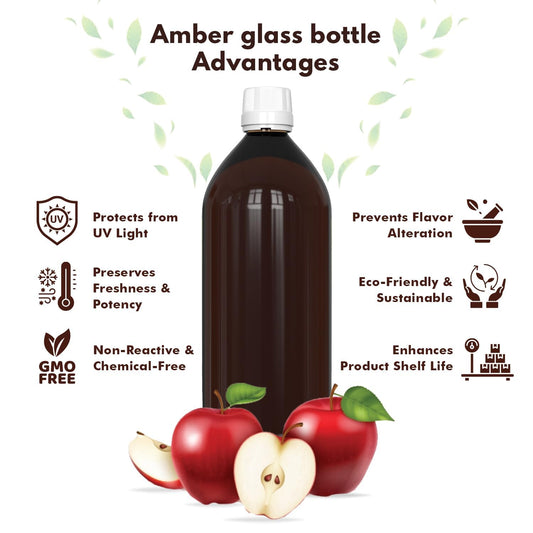 Dr. Patkar's - Apple Cider Vinegar with Ginger, Garlic, Lemon, & Honey (2x500ml) | Raw & Unfiltered | For Weight, Immunity & Digestion Management | Apple Cider Vinegar for Skin, Hair, and Body Health