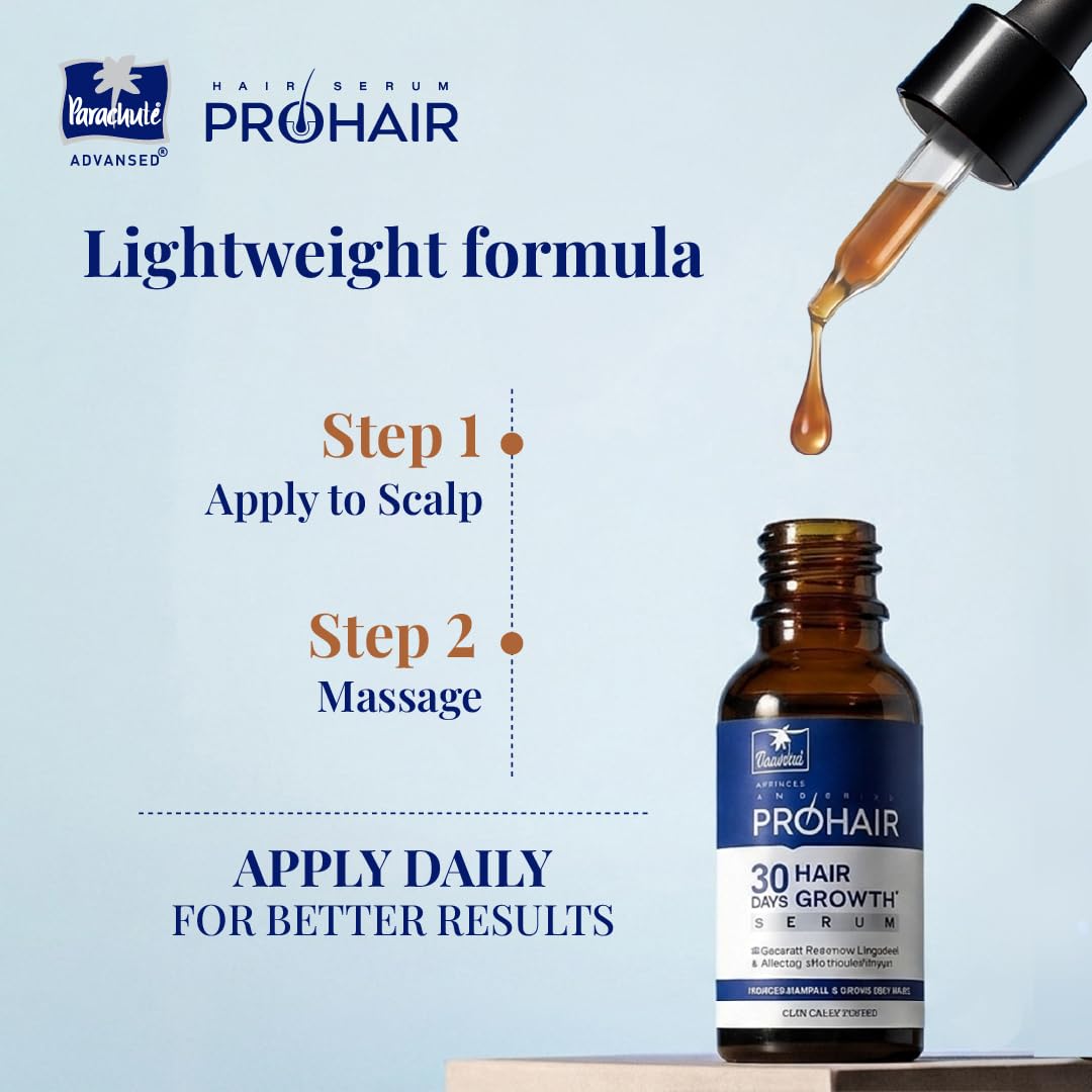 Parachute Advansed 30 days Pro hair Growth Serum | Starts Working From Roots in 14 Days| With Rosemary, Anagain, Redensyl, Kopexil | Reduces Hair fall | Grows New Hair | For Men & Women, 30ml