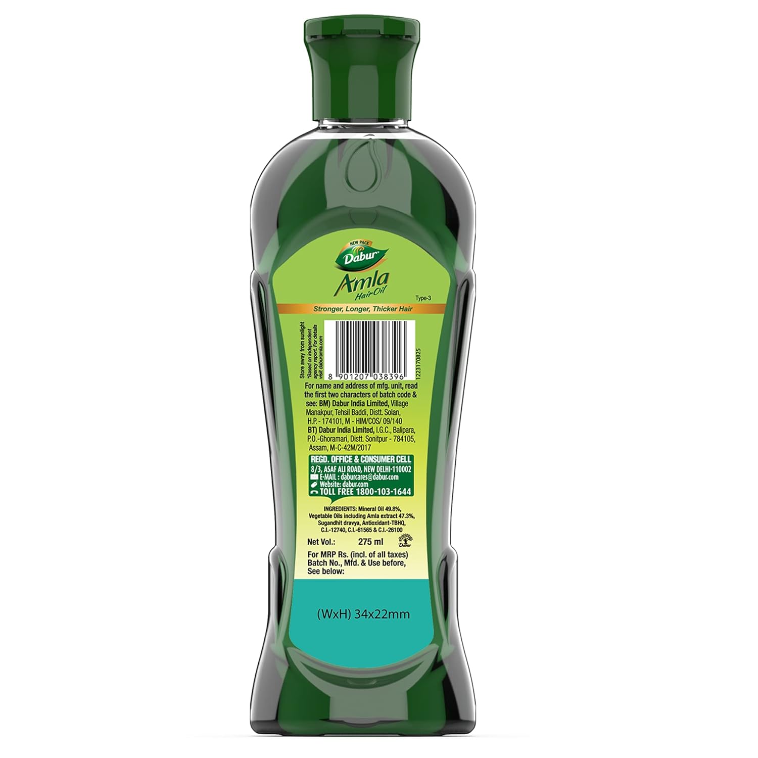 Dabur Amla Hair Oil - for Strong , Long and Thick Hair 275ml