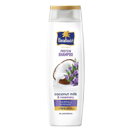 Parachute Advansed Protein Shampoo with Coconut Milk & Rosemary | Up to 96% Hair Fall Reduction & up to 23X Hair Fall Control | Protein Lock Technology | Paraben free | For Men & Women | 170ml
