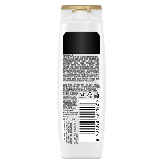 Parachute Advansed Protein Shampoo with Coconut Milk & Shikakai | Up to 96% Hair Fall Reduction & up to 23X Hair Fall Control | Protein Lock Technology | Paraben free | For Men & Women | 80ml