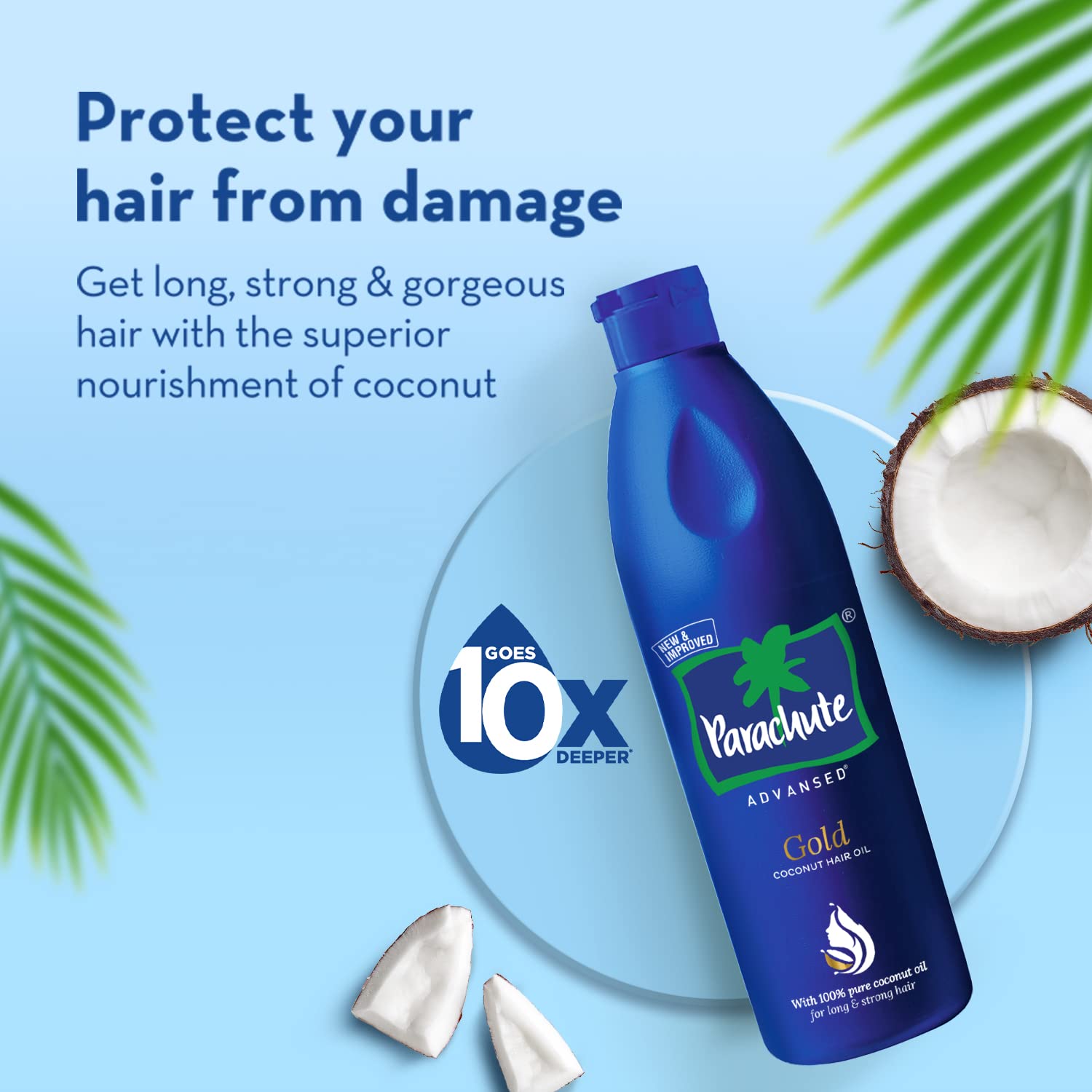 Parachute Advansed Gold Coconut Hair Oil, 400 ml
