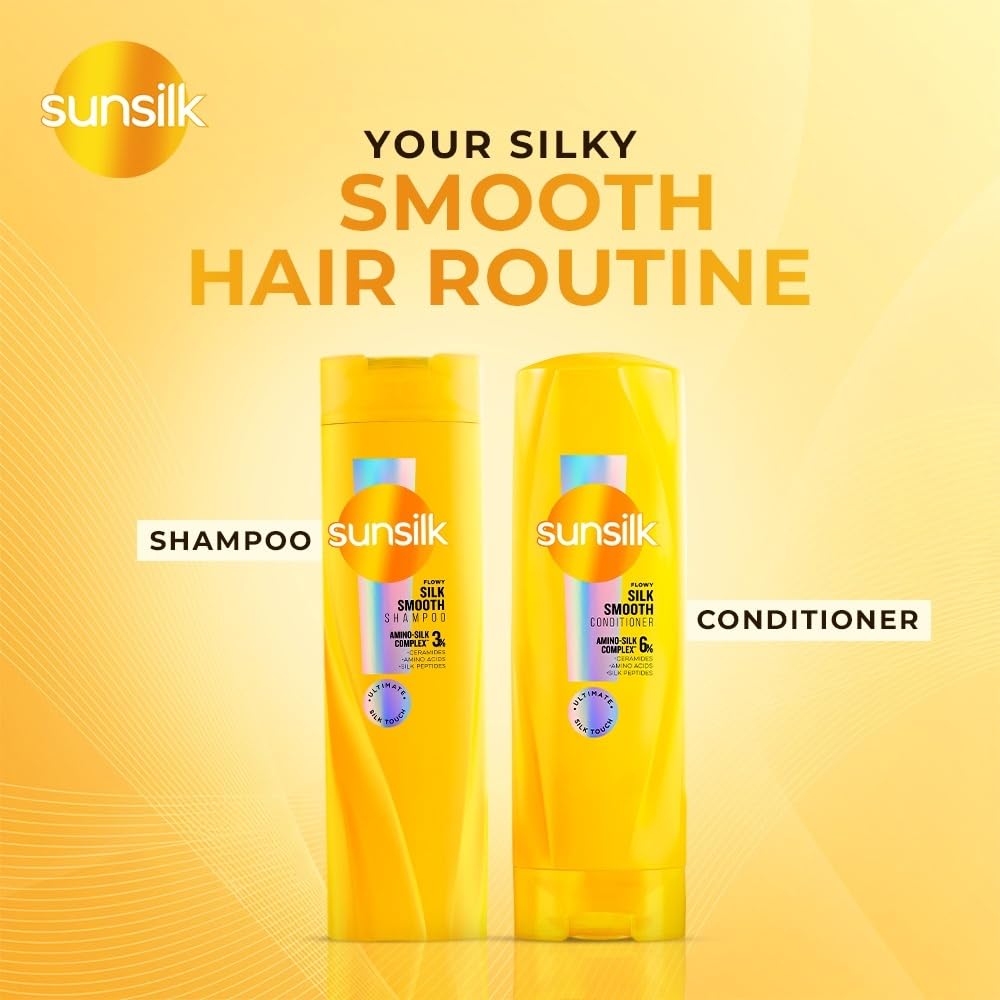 Sunsilk Flowy Silk Smooth Shampoo 350 ml