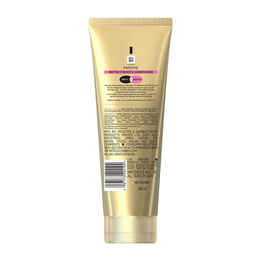Pantene Miracle Rescue Biotin Strength Conditioner 200ml, 1 Count