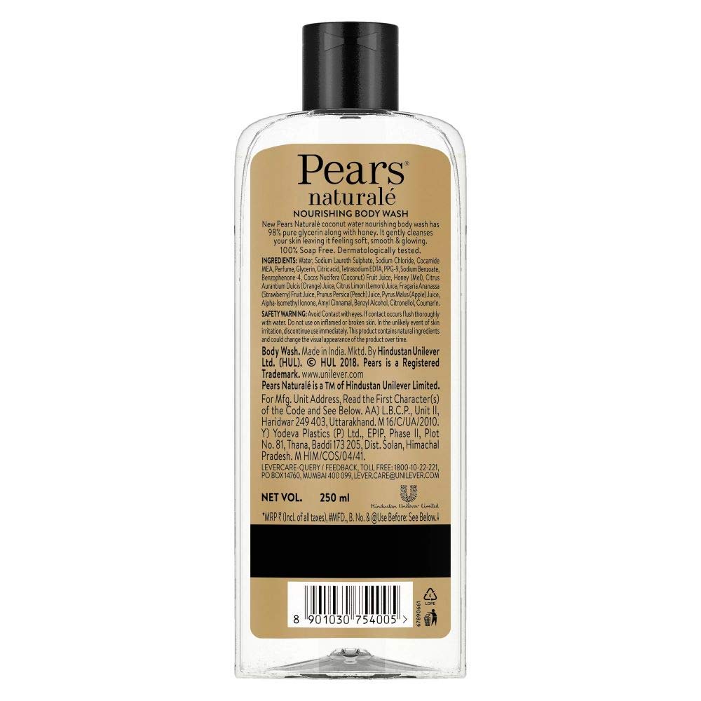 Pears Naturale Nourishing Coconut Water Body Wash - 250 ml
