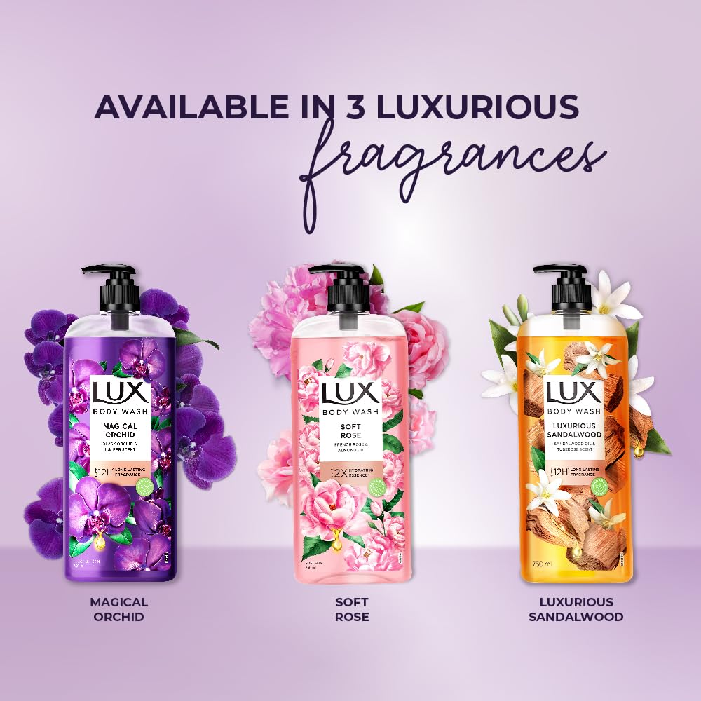 Lux Luxurious Sandalwood with Sandalwood Oil & Tuberose Scent, 750 ml
