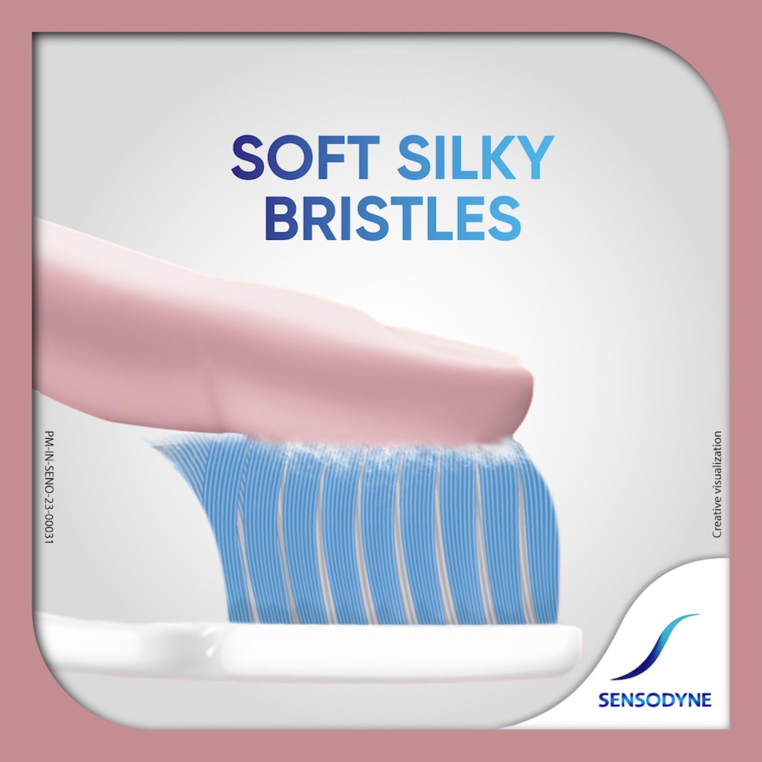 Sensodyne Gentle Care Toothbrush | Soft End Rounded Bristles Toothbrush for Sensitive Teeth | Ergonomic Grip | Effective Cleaning | Pack of 2, manual, Adult, White