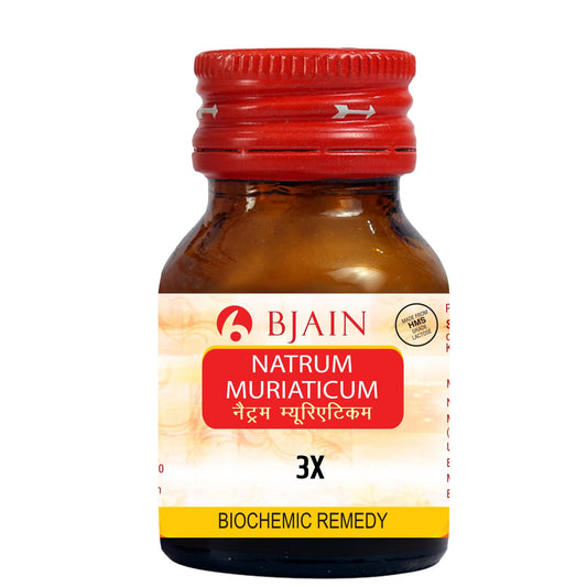 Bjain Homeopathy Natrum muriaticum Biochemic Tablet - 3X - 25 gm