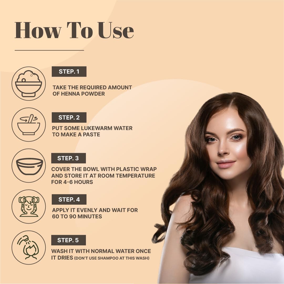 Just Jaivik Organic USDA Certified Henna Powder For Hair Certified by OneCert Asia for USDA Organic Standard 227 Gms / 0.5 LB/ 8 Oz, Natural, No chemical or additive