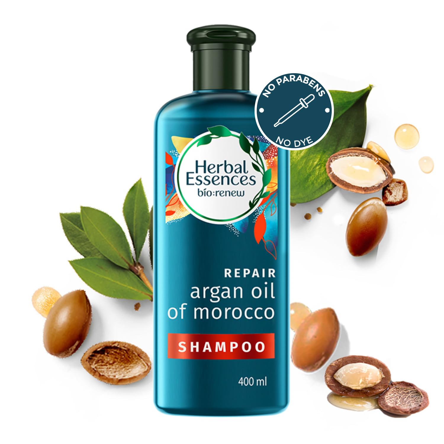 Herbal Essences bio:renew Argan Oil of Morocco SHAMPOO, 400ml, No Parabens No Colourants and Herbal Essences, Argan Oil Hair Mask, 237ml