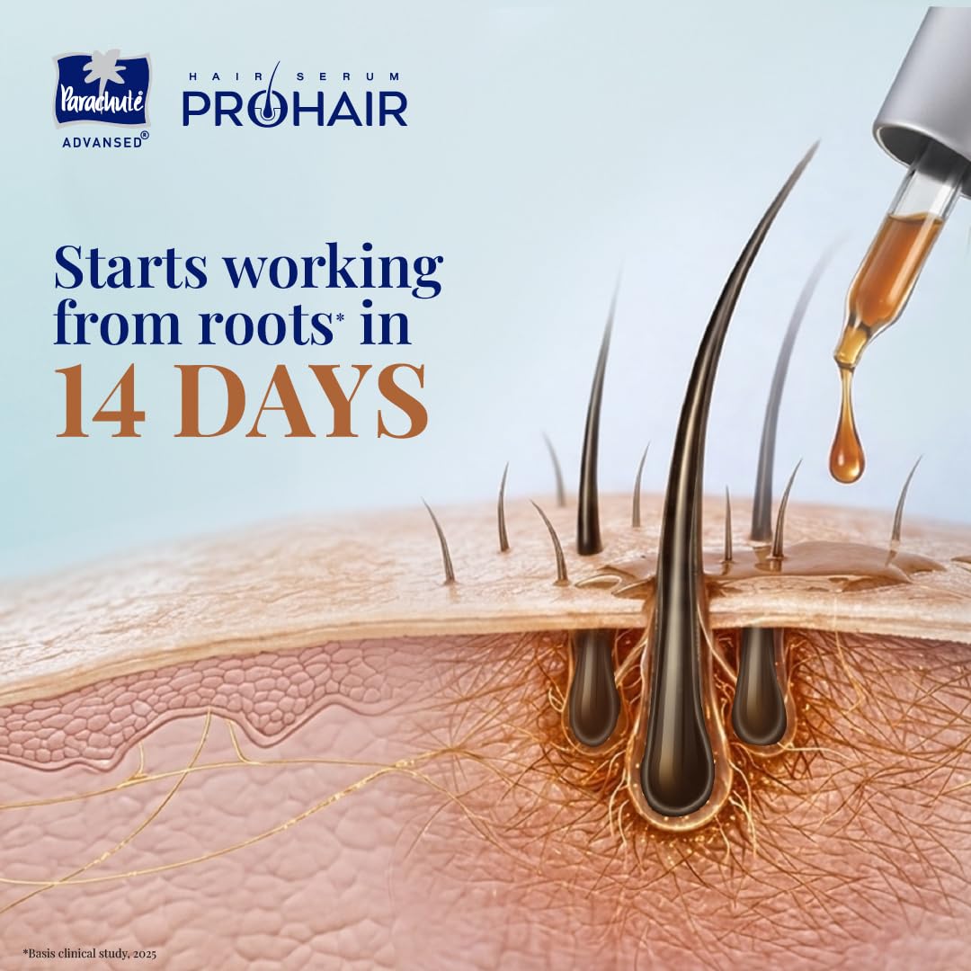 Parachute Advansed 30 days Pro hair Growth Serum | Starts Working From Roots in 14 Days| With Rosemary, Anagain, Redensyl, Kopexil | Reduces Hair fall | Grows New Hair | For Men & Women, 30ml