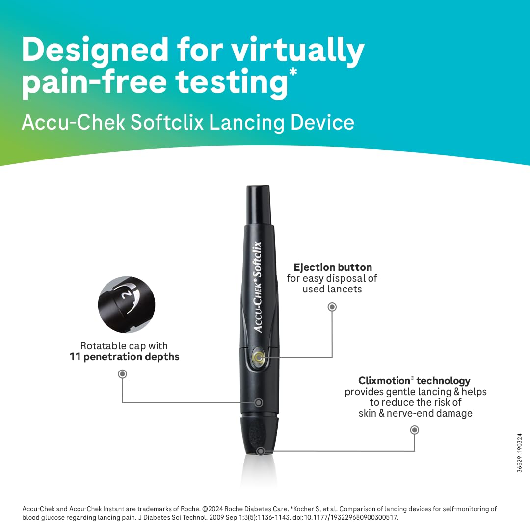 Accu-Chek Instant S Blood Glucose Glucometer Kit with Vial of 10 Strips