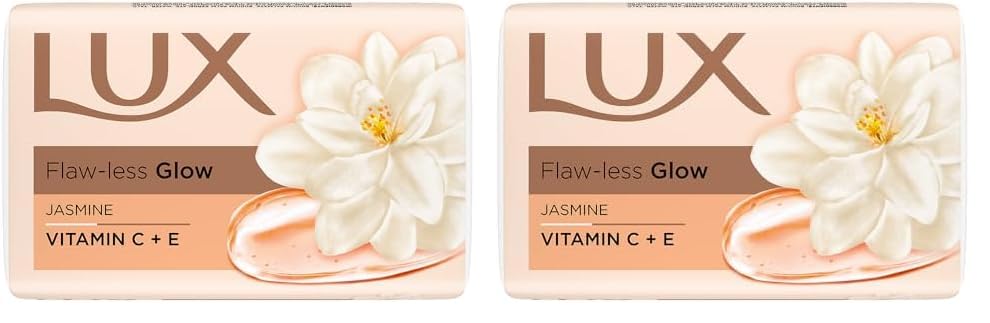 Lux Flaw-less Glow Bathing Soap infused with Vitamin C & E | For Superior Glow | 150g x 3 (Pack of 2)