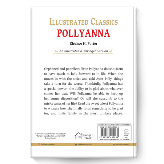 Pollyanna : Illustrated Abridged Children Classics English Novel with Review Questions Hardcover Book