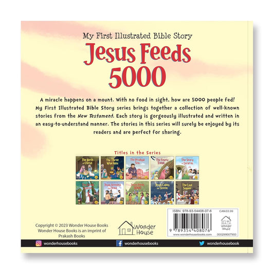 My First Illustrated Bible Story: Jesus feeds 5000 Paperback Book